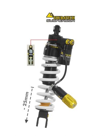 Touratech Suspension lowering shock (-25 mm) for Honda CRF1100L Africa Twin from 2020 Type Extreme