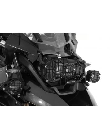 01-045-5095-0 Stainless steel headlight protector with quick release fastener for BMW R1250GS/ Adventure, R1200GS (LC)/ Adventure (LC) *OFFROAD USE ONLY*