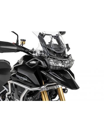 01-424-5095-0 Headlight guard with quick release fastener for Triumph Tiger 1200 (2022-) *OFFROAD USE ONLY*