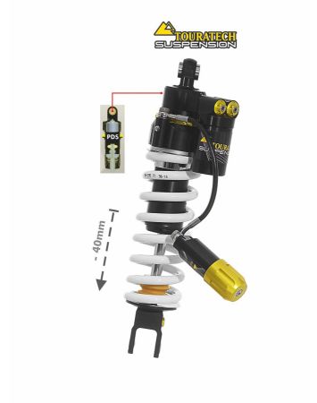 01-403-5878-0 Touratech Suspension lowering shock (-40mm) for Honda CRF1100L Adventure Sports (without EERA) from 2020 Type Extreme
