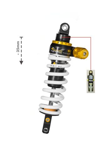 01-632-5865-0 Touratech Suspension rabaissement (-35mm) pour Yamaha 700 Tenere (2019-) type Level2