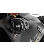 Set of LED auxiliary headlights, fog right/full beam headlight left, black for Yamaha XT1200Z Super Tenere