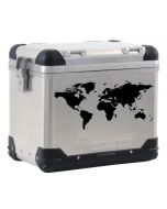 ZEGA PRO/ZEGA Pro2/ZEGA Mundo world map pannier label, black