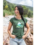 T-Shirt "Triangle View" women, khaki