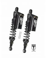 BLACK-T Twin-Shock Set Stage3 with reservoir for Harley Davidson FLH / FLTR Road Glide / Road King / Street Glide 2015-2020 (length 12 inch)