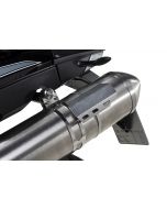 Heat shield muffler, stainless steel