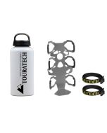 01-050-3218-0 ZEGA Pro/ZEGA Mundo placa de adaptación del soporte de botellas-individual con Touratech aluminio botella 0,6 litros