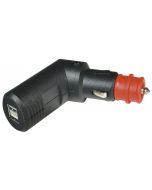 01-030-0065-0 Double USB charger, adjustable, 12V / 5V, 2 x 2.5A for cigarette lighter and motorcycle socket