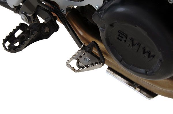 Delaman Rear Foot Brake Lever Pedal Enlarge Extension Pad Extender for BMW F800GS F700GS Black 