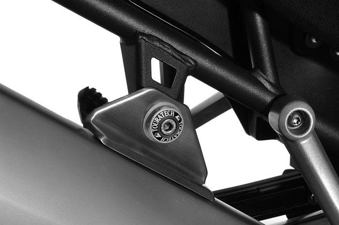 01-420-5252-0 Cover for rear silencer mount, black anodised, for Triumph Tiger 800/ 800XC/ 800XCx/ Explorer
