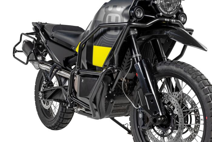 01-414-5163-0 Stainless steel fairing crash bar, black for Husqvarna Norden 901
