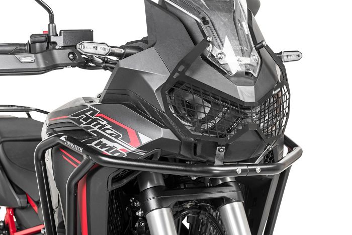 01-403-5096-0 Headlight protector black with quick release fastener for Honda CRF1100L Africa Twin (-2023) 