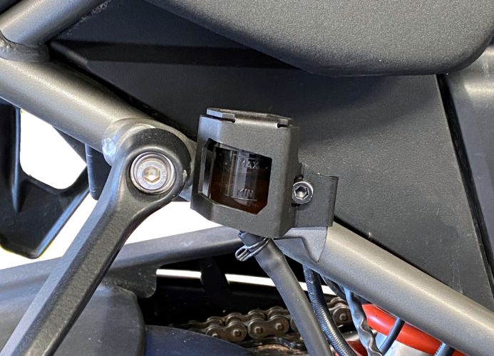 01-440-5030-0 Rear brake fluid reservoir guard black for Harley-Davidson RA1250 Pan America