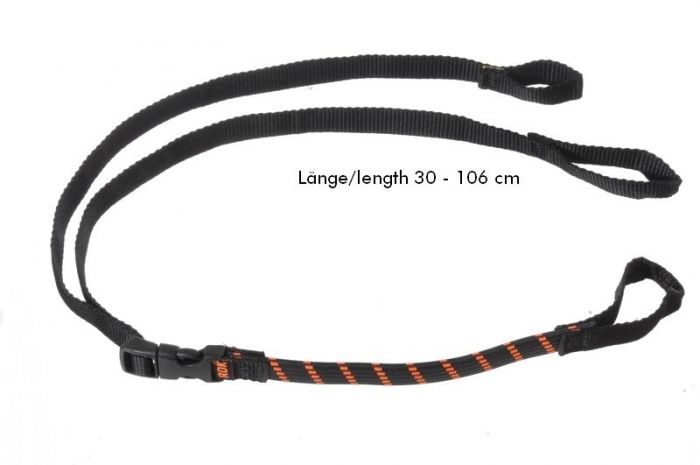01-055-0422-0 Rokstraps Strap It™  Pack Adjustable *black-orange* 30-106 cm with loops