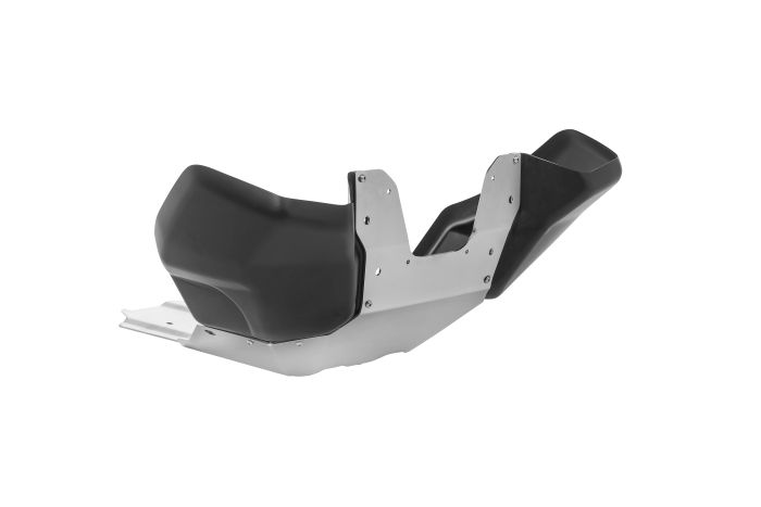 01-372-7134-0 Engine protector RALLYE Evo, Aluminium + Aluminium black for KTM 890 Adventure/ 890 Adventure R/ 790 Adventure/ 790 Adventure R