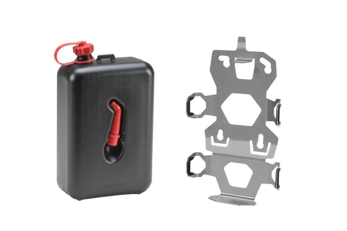 01-050-3427-0 ZEGA Evo accessory holder set canister holder with oil canister Touratech 2 litres