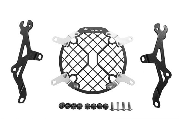 01-624-5095-0 Headlamp guard, aluminium, with quick release fastener for Triumph Scrambler 900 (-2017)*OFFROAD USE ONLY*