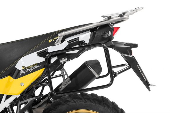 01-402-6556-0 Stainless steel pannier rack, black for Honda CRF1000L Africa Twin (2018-) /CRF1000L Adventure Sports