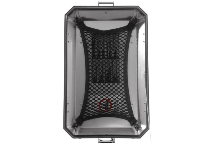 01-050-0821-0 Luggage net M, for pannier lids, original aluminum case BMW R1250GS/ Adventure, R1200GS Adventure, F900GS Adventure, F850GS/ Adventure, F800GS/ Adventure