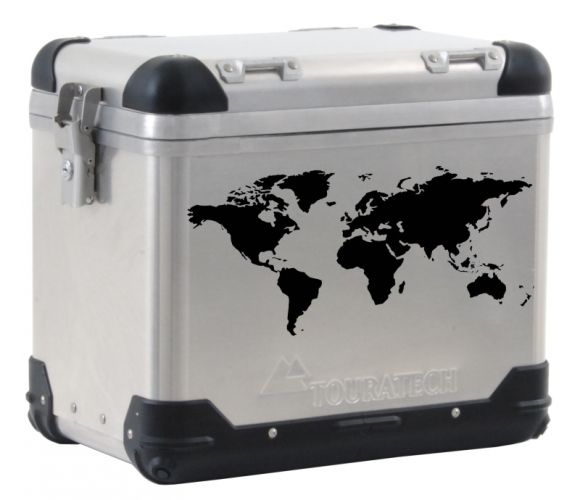 01-050-0800-0 ZEGA PRO/ZEGA Pro2/ZEGA Mundo world map pannier label, black