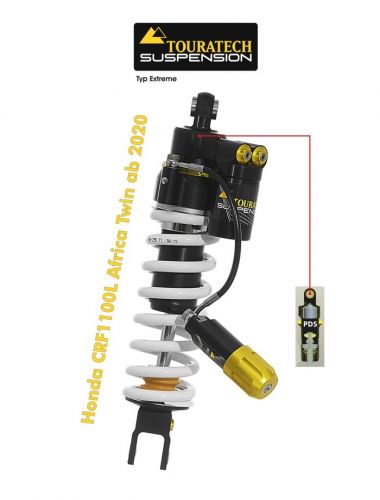 01-403-5871-0 Touratech Suspension shock absorber for Honda CRF1100L Africa-Twin from 2020 type Extreme