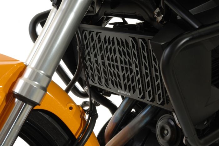 01-408-5015-0 Radiator guard for Kawasaki Versys 650 (2012-2014), aluminum, black 
