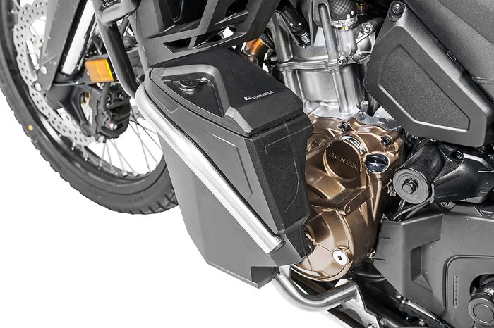 01-403-5166-0 Toolbox with engine crash bar NO DCT - complete - stainless steel for Honda CRF1100L Africa Twin / CRF1100L Adventure Sports
