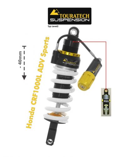 01-402-5863-0 Touratech Suspension lowering (-40mm) for Honda CRF1000L Adventure Sports (2018-) Type Level2