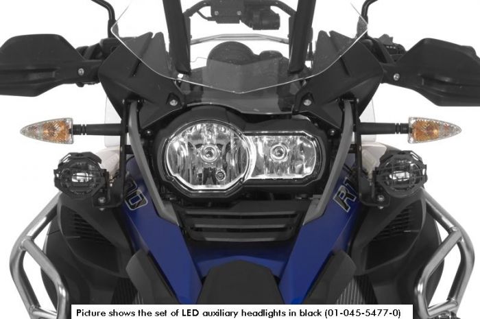 01-045-5479-0 Set of LED auxiliary headlights fog right/full beam headlight left for BMW R1200GS Adventure from 2014, black