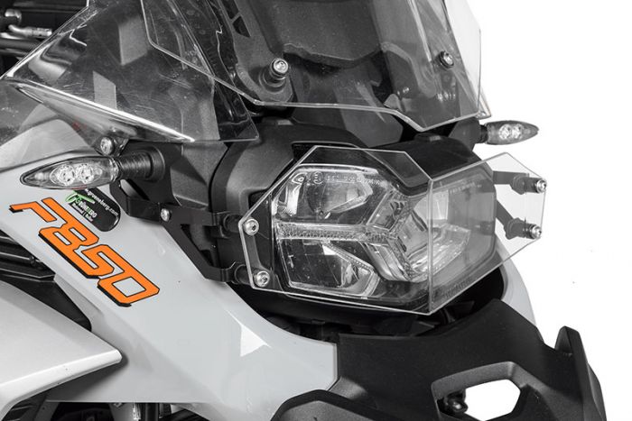 01-082-5091-0 Headlight protector makrolon with quick release fastener for BMW F900GS Adventure/ F850GS Adventure *OFFROAD USE ONLY*