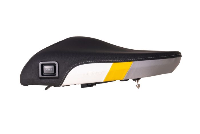 01-035-5925-0 Asiento de confort “Style yellow grey” Fresh Touch, pasajero calentado, para BMW1300GS