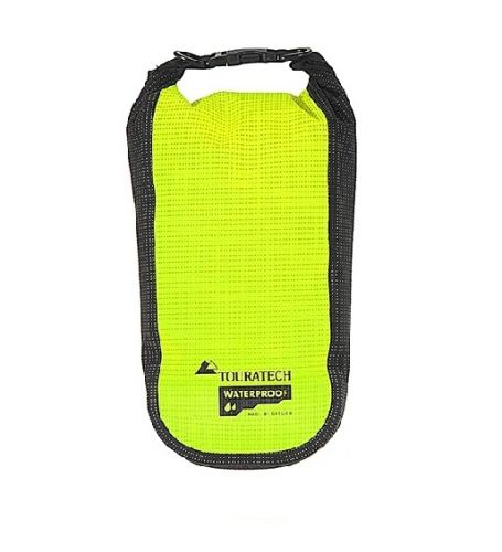 01-055-3143-0 Additional bag High Visibility, size S, 2 litres, yellow/black, by Touratech Waterproof made by ORTLIEB