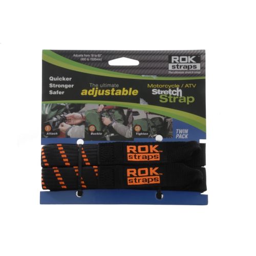 01-055-0413-0 Sangle de brelage pour moto STRAP IT™ Motorbike Adjustable *noir-orange*