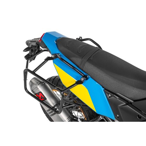 01-632-6560-0 Stainless steel pannier rack, black for Yamaha Tenere 700 / World Raid