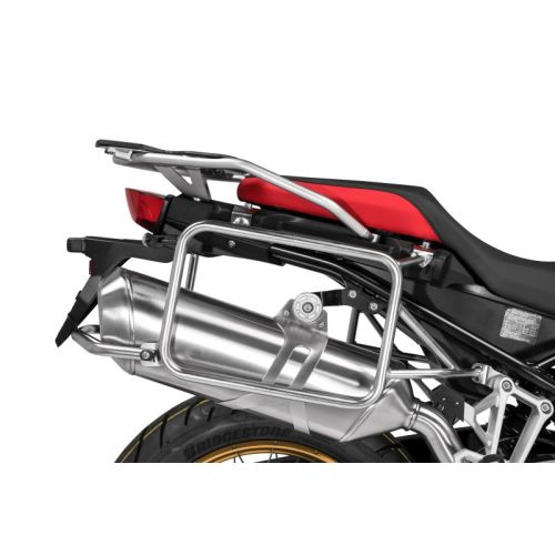 01-082-5555-0 Stelaż kufrow bocznych ze stali nierdzewnej, srebrny do BMW F900GS Adventure, F850GS/ Adventure, F800GS(2024-), F750GS