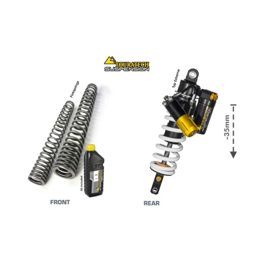 01-632-5866-0 Touratech Suspension WTE Extreme-SET lowering kit -35mm for Yamaha 700 Tenere (2019-2024)