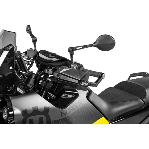 01-372-5661-0 Protecteurs de mains DEFENSA Expedition, noir, pour KTM, Husqvarna et CFMoto