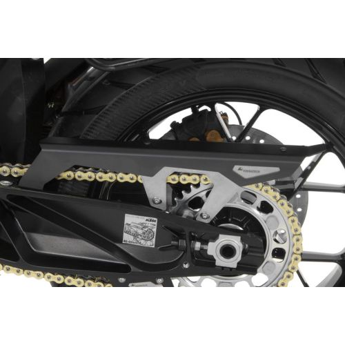 01-371-5045-0 Carter de chaîne anodise noir, pour KTM 1050 Adventure/ 1090 Adventure/ 1290 Super Adventure (-2020)/ 1190 Adventure/ 1190 Adventure R