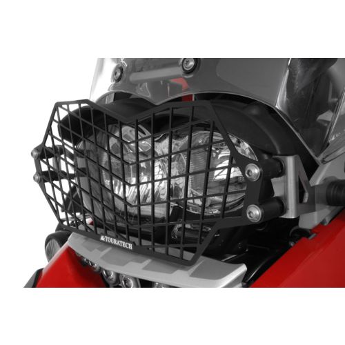 01-044-5095-0 Stainless steel black headlight protector with quick release fastener for BMW R1200GS up to 2012/ R1200GS Adventure up to 2013 *OFFROAD USE ONLY*