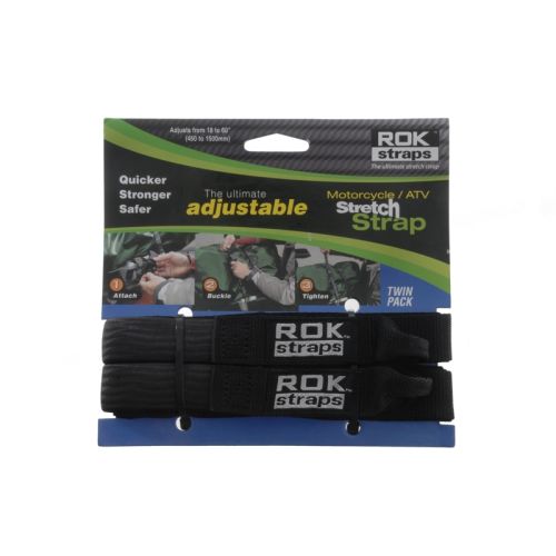 01-055-0411-0 Pasy mocujące Rokstraps STRAP IT™ Motorbike Adjustable *czarne*