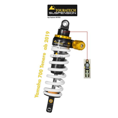 01-632-5860-0 Touratech Suspension Amortisseur pour Yamaha 700 Tenere (2019-2024), type Level2