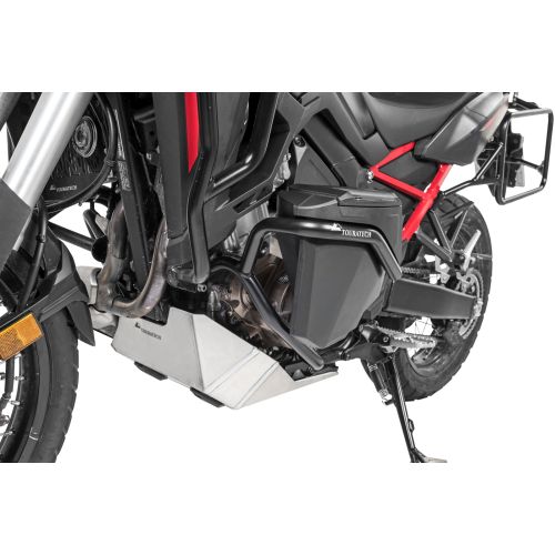 01-403-5168-0 Boîte a outils avec arceau de protection moteur NO DCT - complet - inox, noir pour Honda CRF1100L Africa Twin / CRF1100L Adventure Sports