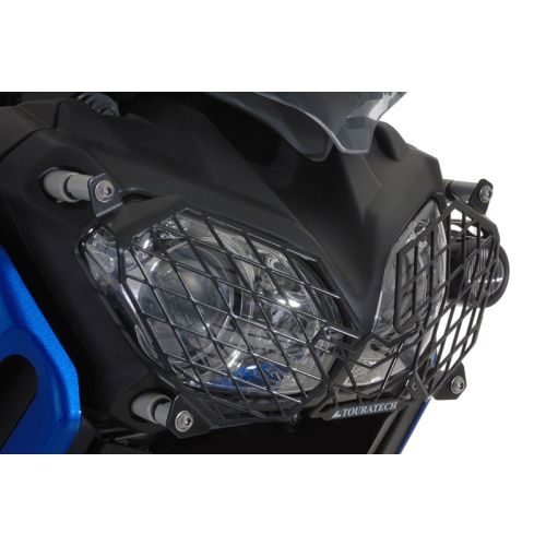 01-046-5095-0 Proteccion para los faros con cierre rapido para Yamaha XT1200Z Super Tenere, acero inoxidable, negro *OFFROAD USE ONLY*
