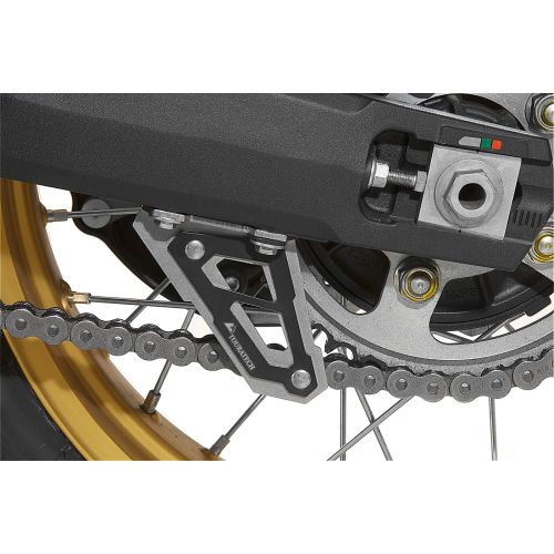 01-402-5305-0 Płetwa osłony łańcucha, czarna, do Hondy CRF 1000L Africa Twin/ CRF1000L Adventure Sports