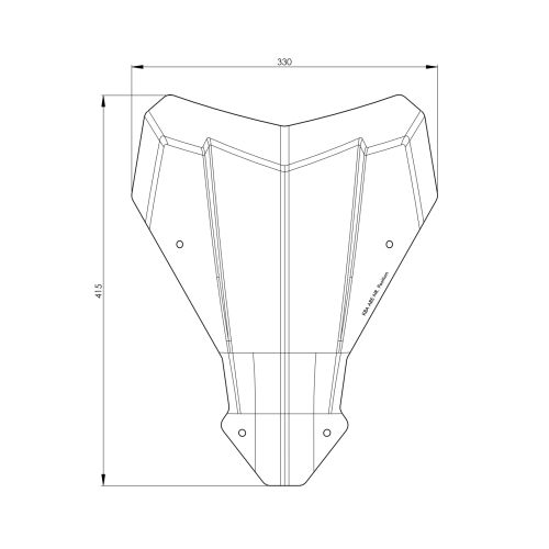 01-403-6212-0 Bulle M teintee pour Honda CRF1100L Africa Twin (-2023)
