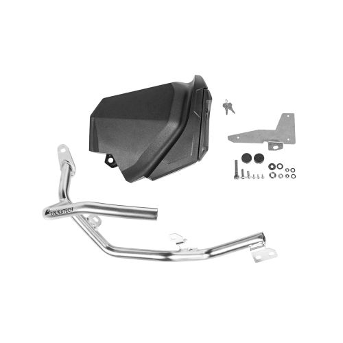 01-632-5166-0 Caja de herramientas con estribo de proteccion del motor - Kit de reequipamiento - izquierdo, inox para Yamaha Tenere 700 (-2024)