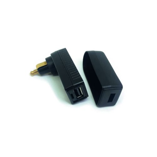 01-030-0230-0 Right angle USB-A quick charger for DIN motorcycle socket, 3Amp