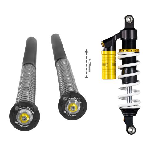 01-083-5858-0 Touratech Suspension Extreme2 +20mm Set with cartridge +20mm for BMW F900GS
