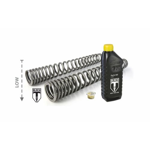 01-661-5828-0 BLACK-T Reduccion de la altura en -30mm Resortes de horuilla progresivos para Indian FTR 1200 / FTR 1200 S (2019-2021) 