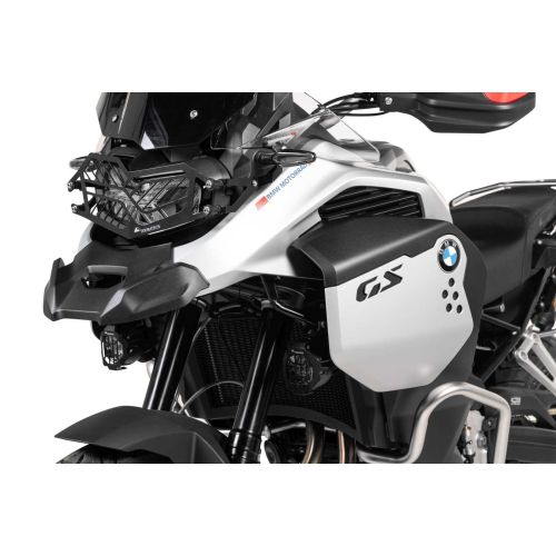 01-082-5096-0 Proteccion de acero inoxidable para los faros, negra, con cierre rapido  para BMW F900GS Adventure/ F850GS Adventure *OFFROAD USE ONLY*